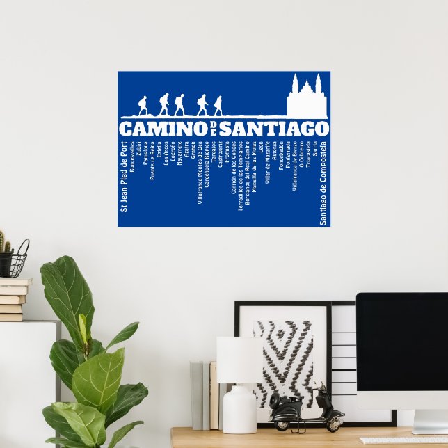 Camino de Santiago The way of st James 0321 Poster (Home Office)