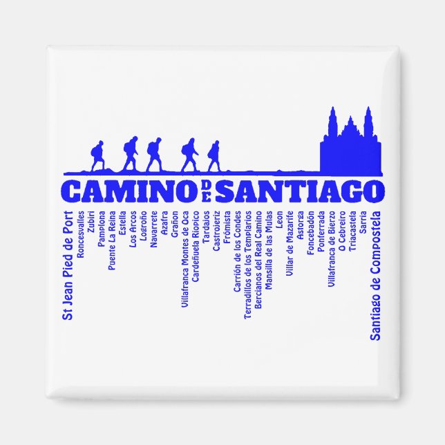 Camino de Santiago The way of st James 0322 Magnet (Front)
