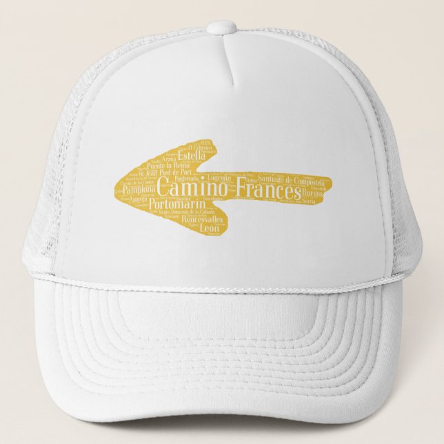 Camino Frances Arrow Trucker Hat (Front)