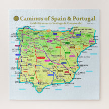 Camino Map Jigsaw Puzzle