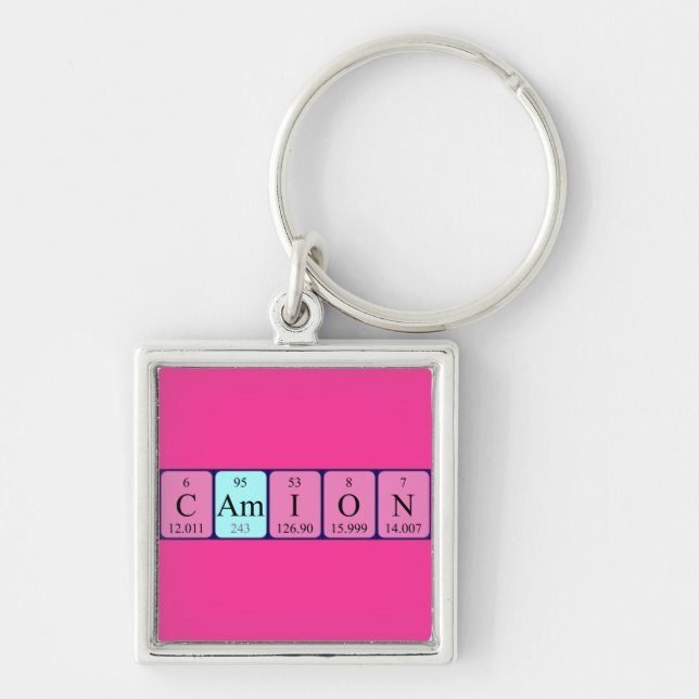 Camion periodic table keyring (Front)