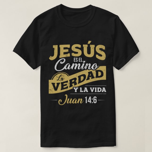 Camisas Cristianas de manga larga sobre Jesus  T-Shirt (Design Front)