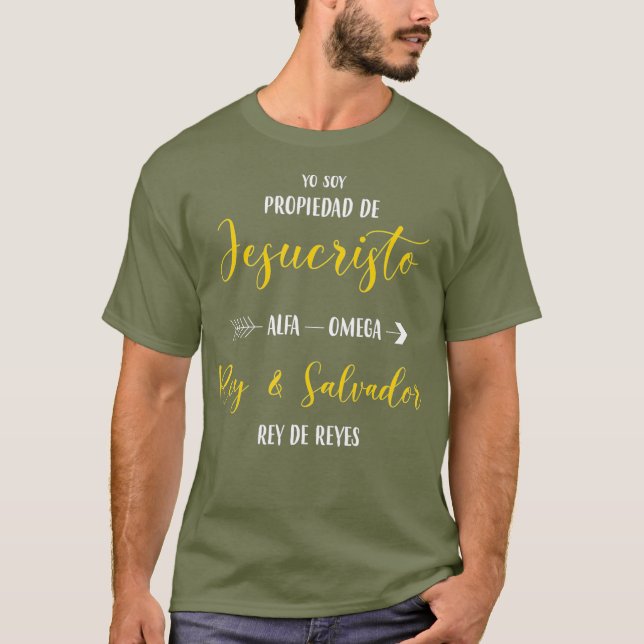 Camisas Cristianas En Espanol Spanish christian T-Shirt (Front)
