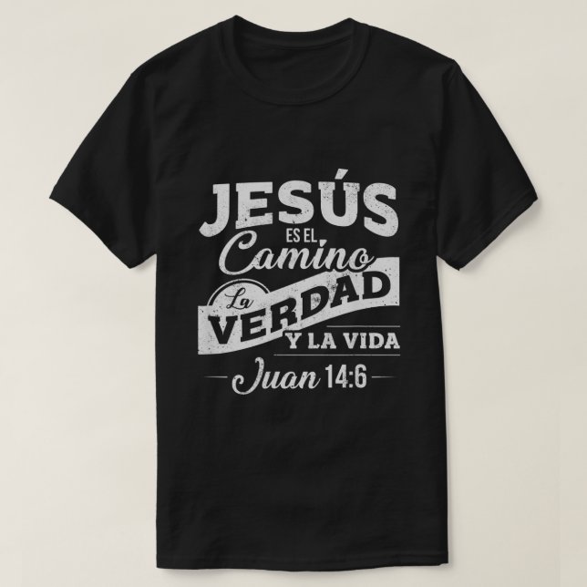 Camisas de Jesus con versiculos de la Biblia T-Shirt (Design Front)
