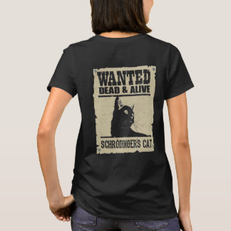 Camiseta Adulto Schrodinger's Cat - Dark - Back T-Shirt