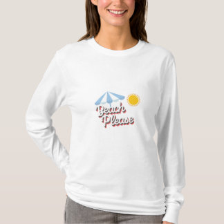 Camiseta básica de mangas mujer Beach please T-Shirt