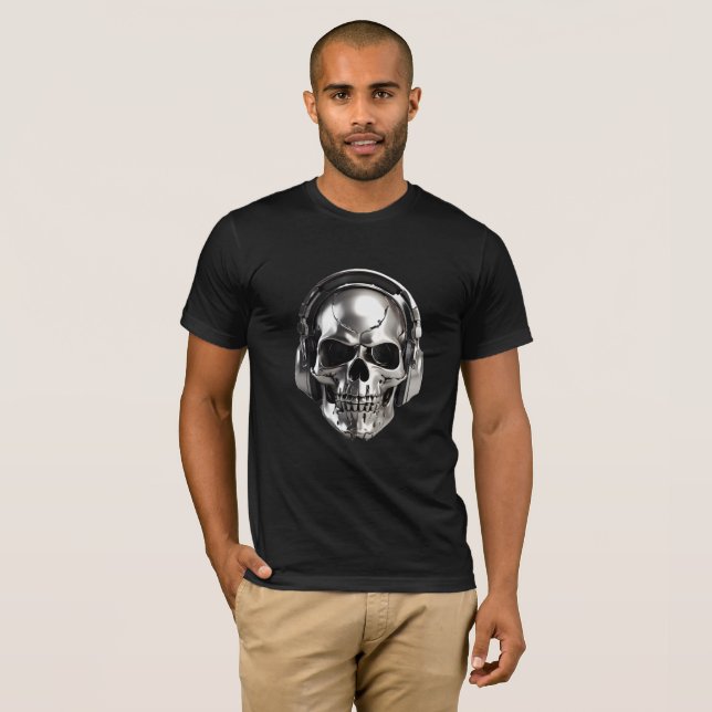 Camiseta Calavera Metálica / T-Shirt Metal Skull (Front Full)
