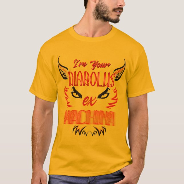 Camiseta Diabolus Est Machina T-Shirt (Front)