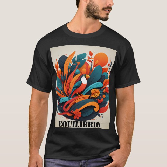 Camiseta Hombre Arte Simbólico Equilibrio Natural T-Shirt (Front)