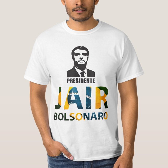 Camiseta Jair Bolsonaro 2022 para Presidente  T-Shirt (Front)