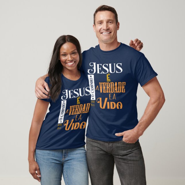 Camiseta Jesus o caminho verdade vida joão 14 6 cr T-Shirt (Unisex)