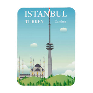 Camlica Tower   Istanbul, Turkey Magnet