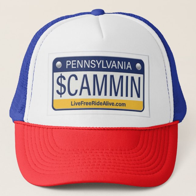 $cammin license plate tricker hat (Front)