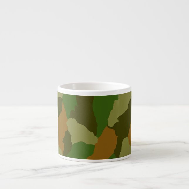 Cammo, camoflauge , hunter odee, army, espresso cup (Front)