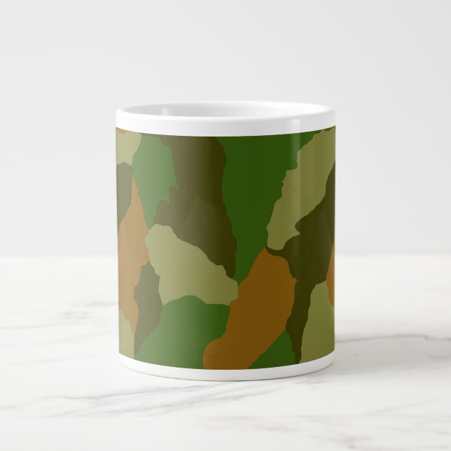 Cammo, camoflauge , hunter odee, army, large coffee mug (Front)