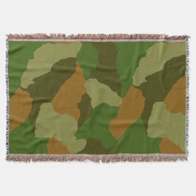 Cammo, camoflauge , hunter odee, army, throw blanket (Front)