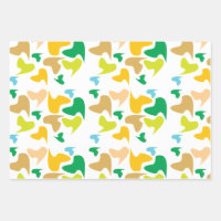 Cammo Designer Wrapping Paper Set of 3 sheets.