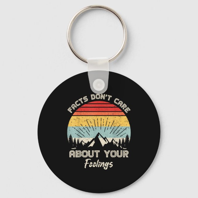 Camng Crew Facts Don't Care About Your Feelings Re Key Ring (Front)