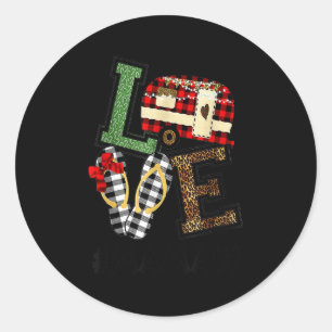 Camng Love Christmas Mamaw Camng Rv  Classic Round Sticker