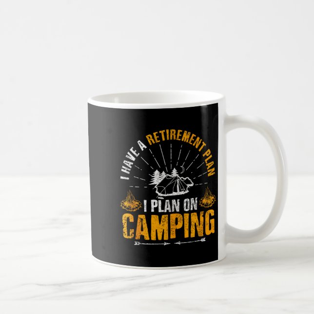 Camng Retirement Gift Funny Quote Outdoor Retired  Coffee Mug (Right)
