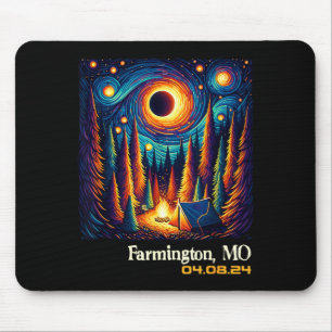 Camng Total Solar Eclipse Farmington Missouri Mouse Pad