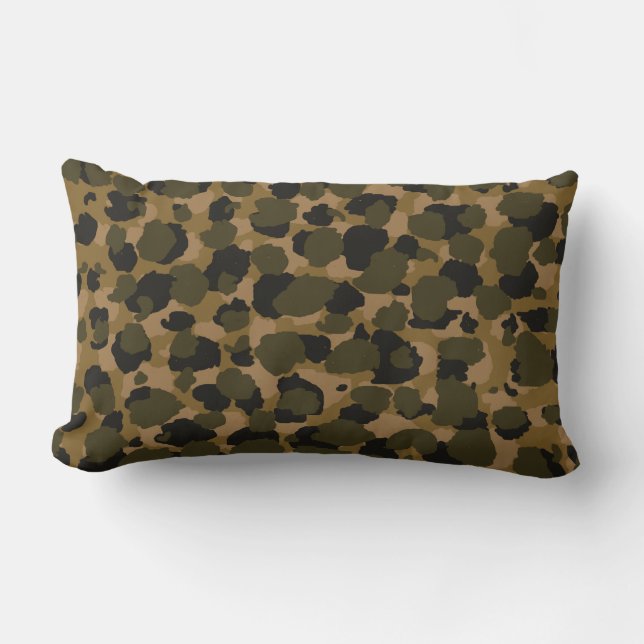Camo Abstract   Lumbar Cushion (Front)