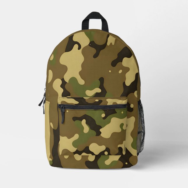 Camo Abstract Print Cut Sew Bag (Front)