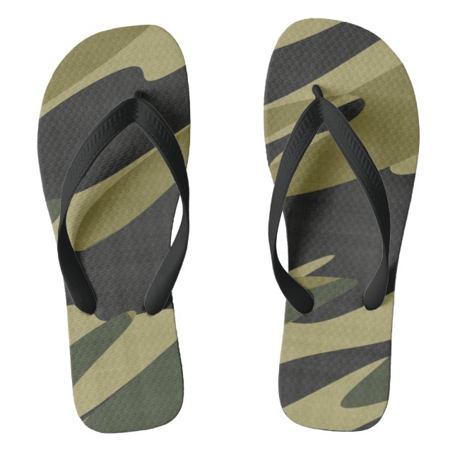 Camo abstract thongs (Footbed)
