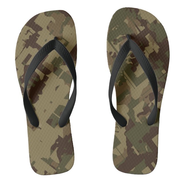camo abstract thongs (Footbed)