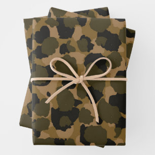 Camo Abstract   Wrapping Paper Sheet