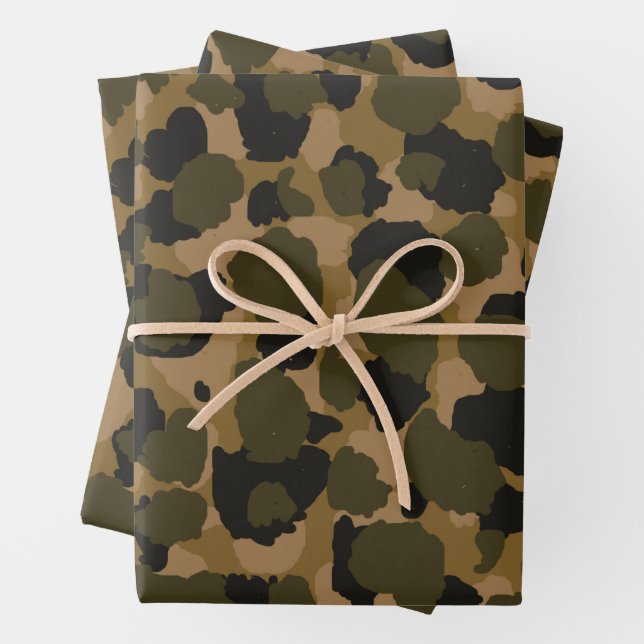 Camo Abstract   Wrapping Paper Sheet (In situ)