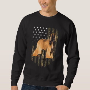 Camo American Flag Afghan Hound 4th Of July Usa Sweatshirt
