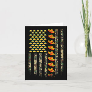 Camo American Flag Camouflage Cinco De Mayo Sombre Card