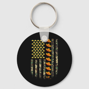 Camo American Flag Camouflage Cinco De Mayo Sombre Key Ring
