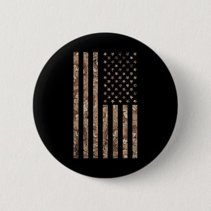 Camo American Flag Military 4th Of July American F 6 Cm Round Badge