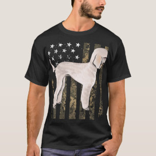 Camo American Flag Poodle 4th Of July Usa T-Shirt