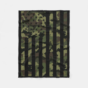 Camo American Flag Usa Camouflage Men Boys Women G Fleece Blanket