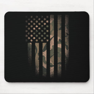 Camo American Flag Usa Military Tactical Camouflag Mouse Pad