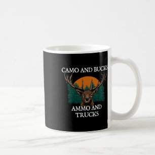 Camo And Bucks Ammo And Trucks Seeking Animals Hun Coffee Mug