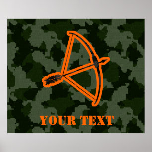 Camo Archery Poster