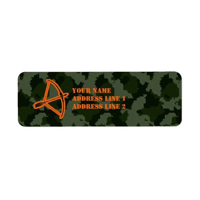 Camo Archery Return Address Label (Front)