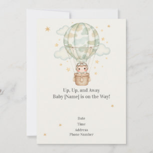 Camo Army Baby Shower Invitation — Military Family