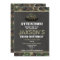 Camo Army Camouflage birthday invitation