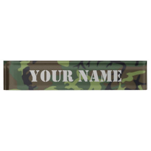 Army Camo Desk Name Plates Zazzle Au