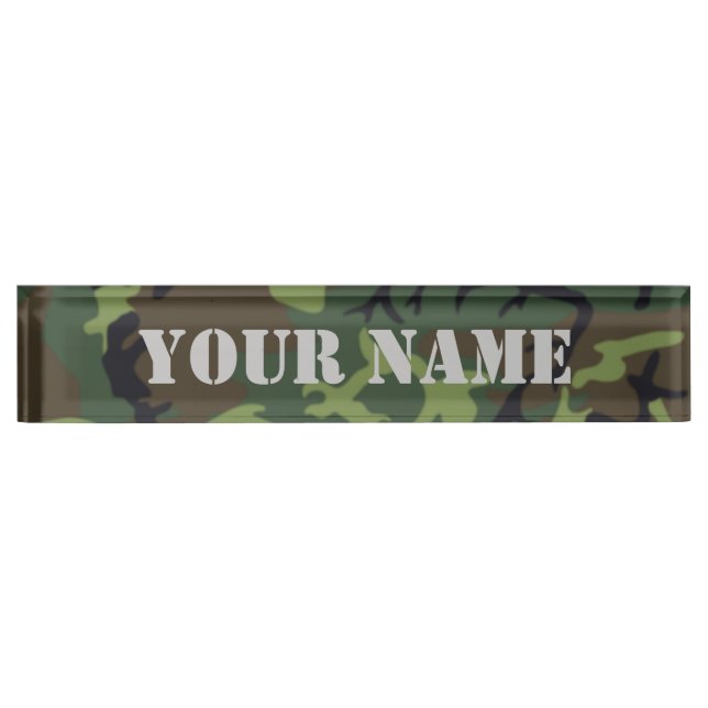 Camo - Army Green Edition Nameplate (Front)