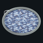Camo Belt Buckle<br><div class="desc">Belt buckle shown in a blue camo print. 
Customise this item or buy as is.</div>