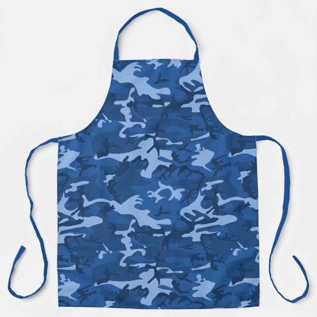 Camo Blue Apron (Front)