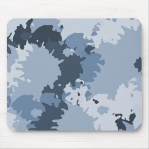 Camo Blue Mouse Pad