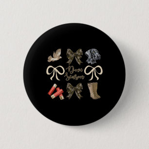 Camo Bow Coquette Dove Season Hunting Dove Hunter 6 Cm Round Badge