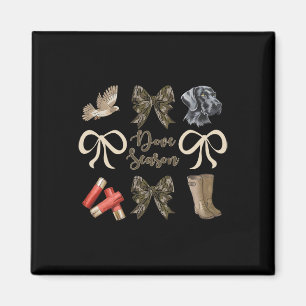 Camo Bow Coquette Dove Season Hunting Dove Hunter  Magnet